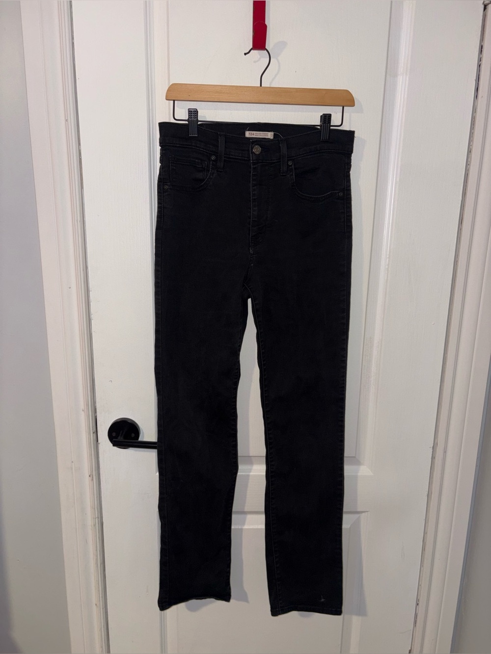 Levi’s | 724 Black Straight Leg Jeans | Size 30